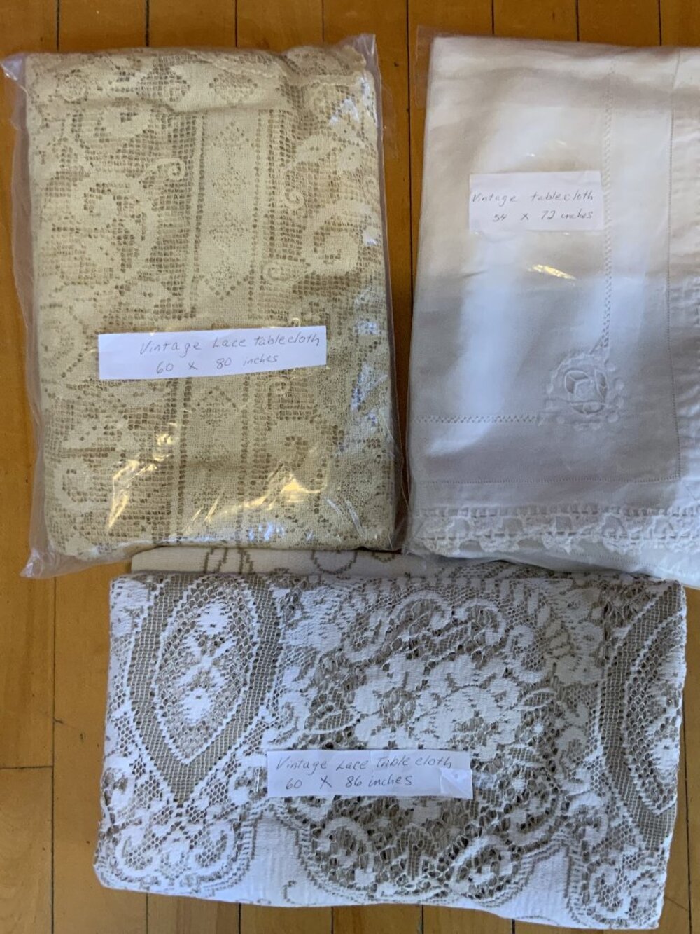 Vintage Lace/Embroidered Tablecloths